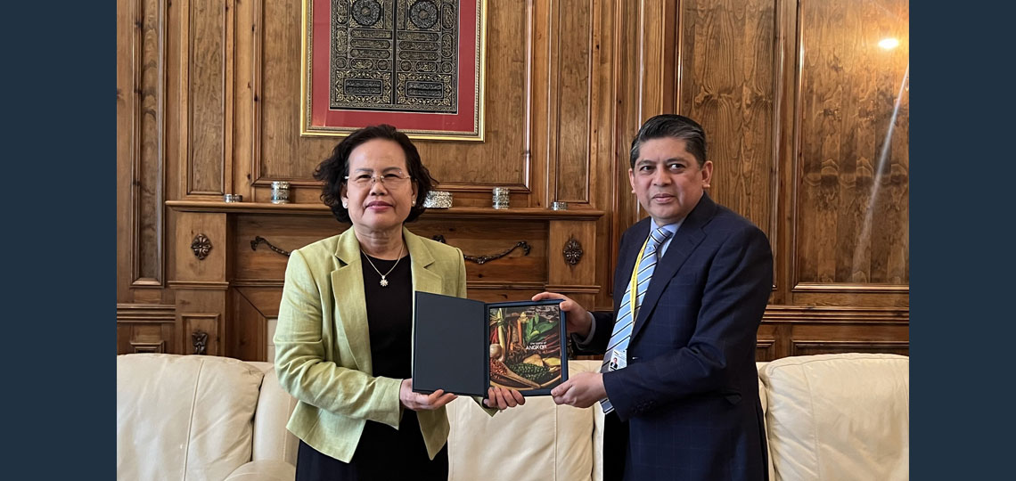 Her Excellency Ambassador Tuot Panha paid a courtesy call to His Excellency First Admiral (Rtd) Pengiran Dato Seri Pahlawan Norazmi bin Pengiran Haji Muhammad, High Commissioner of Brunei Darussalam to the United Kingdom