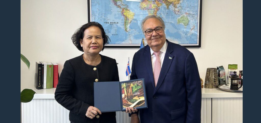 Her Excellency Ambassador Tuot Panha paid a courtesy visit to His Excellency Ivan Romero-Martinez, Ambassador of Honduras and Dean of the Diplomatic Corps to the United Kingdom