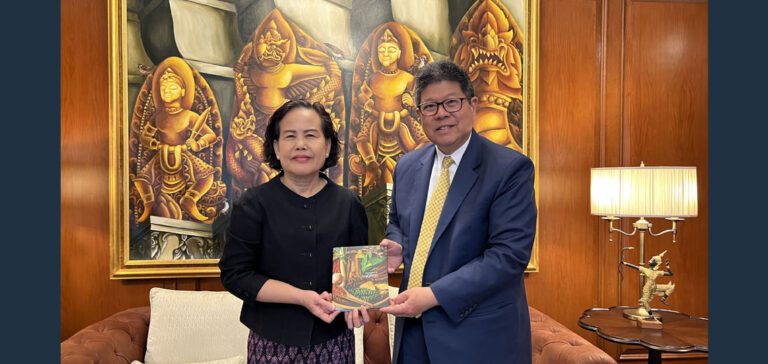 Her Excellency Ambassador Tuot Panha paid an introductory call to His Excellency Mr. Thani Thongphakdi, Ambassador of the Kingdom of Thailand to the United Kingdom, at the Embassy of Thailand